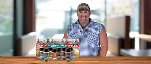 Details about   Larry The Git-R-Done Cable Guy Tall Pfizer Drinking Beer Glass Man Cave Barware 
